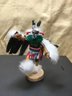 A Pair Of  Kachina Dolls - Sun Face By R Grey & Eagle By Gary Largo