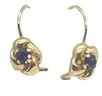 Three Pairs - 14K Gold Amethyst Earrings 2.6 DWT