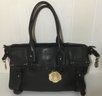 A35. Vince Camuto Black Leather Handbag