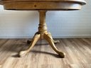 Solid Rustic Dining Table With 2 Leaves