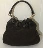 A13. Hobo Brown Suede Bolero Style Handbag, Purse