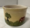 Robinson Ransbottom, Roseville, OH Pottery Handmade Painted Bowl. Gien France Toscana Acrylic Serving Tray  E2