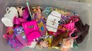 Tote Full Of Miscellaneous Barbie Items