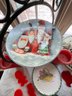 Large Lot Of Holiday Themed Plates, Dishes, Cookie Cutters, Candles, Plate Rack, Plates, Platters