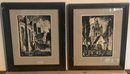 Two Framed Block Prints By H.G. Webb