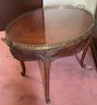 Brass Bound French Style Tray Table