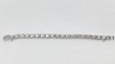 Mid Century Sterling Silver Sweetheart Bracelet (Approximately 18.1 Grams)