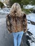 Jean Crisan Dyed Fox Fur Short Jacket