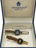 Two Vintage Wedgwood Tie Clasps