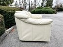 Italian Leather Settee By  Softline Furniture