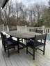 Outdoor Designs Oval Teak Dining Table & 6 Chairs