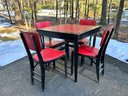 Amazing Stakmore Table & Chairs, Adjustable Length