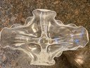 Hand Blown Decorative Glass Vase 12x12x7' Signed Steuben