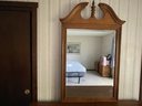 Solid Wood Long Dresser With Mirror