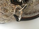 A60. Nahui Ollin Leopard Look, Doctor Style 2 Handle Handbag.
