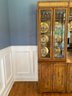 Glass Two Door China Cabinet In Oak