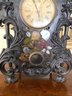 Antique Bradley & Hubbard Iron Mantle Clock With Mother Pearl Inlay  (LOC:S1)