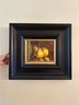 Three Perfect Pears / Oil Painting On Canvas In Wide Black Laquer Frame