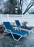 Set Navy Outdoor Patio Chairs, Loungers & SideTables
