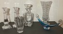 Cristal, France Crystal Decanter, Candlesticks, & More