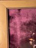 Framed Dried Flowers On Velvety Fabric Back