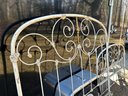 Antique Twin Iron, Steel & Brass Bed