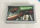 Lot Of Cool Remington Collectibles: Belt Buckle, Sportsmans Wipes, Cards, And Shot-shell Boxes