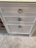 Wooden 4 Drawers Desk W/ Glass Top