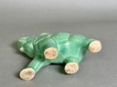 Vintage Ceramic Seafoam Green Elephant Planter