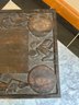 Small Wooden Carved Top Collapse-able Table - African?