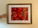 Tomatoes Galore! Signed Laura Wilk Framed Watercolor