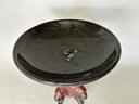 A Quality Made Cast Iron Statue With Bowl