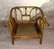 Mid Century Bamboo Lounge Chair Frame BOHO Style