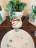 Baby Feeding Plate, Ring Holder, Faux Plants, Ceramic Roosters