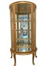 Vintage Demi Loon Gold Painted Display China Cabinet.