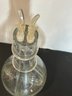 Divided 4 Chamber Glass Decanter