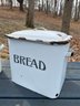 Vintage Bread And Flour Enamel Metal Tins