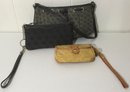 A72. Dooney & Bourke 3 Pc. Collection, Handbag & 2 Wristlets.