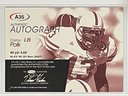 2001 Sage Authentic Autograph Carlos Polk Card #A35    Numbered 496/650