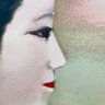 A Vintage Painting Of A Geisha Signed  16'  X  20'