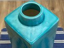 Gorgeous Turquoise Glazed Ceramic Lidded Urn (2 Of 2)