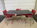 A Vintage Hollow Company Kitchen Table & Chairs