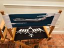 Pair Of United Airlines Airplane Directors Chairs