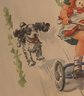 Unframed Girl On Bike With Dog Lithograph