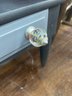 Midcentury Side Table With Glass Knobs