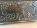 Rare Anno 1219 Bronze Box The Battle Of Lyndanisse Denmark Bronze Casket Box - Iron Art