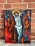 Mildrey Guillot, Cristo, Oil On Canvas, Cert Of Auth