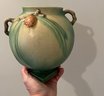 Roseville Vintage Vase With Acorn & Pine Detail