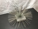 A Metal On Marble Base Starburst Decorative Sculpture - 1 Of 2