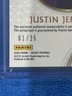 2020 Panini Select Justin Jefferson Rookie Patch Auto Card #RSM-JJE   Numbered 1/25